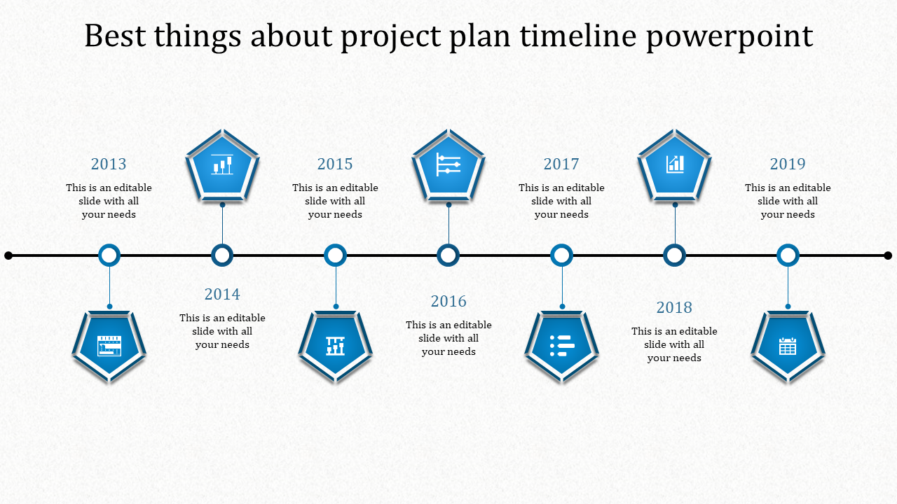 Impressive Project Plan And Timeline PPT-Diagonal Shape